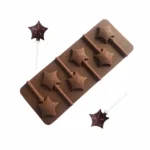 قالب سیلیکون آبنبات طرح ستاره 6 خانه