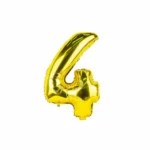 بادکنک فویلی عدد 4 طلایی