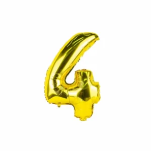 بادکنک فویلی عدد 4 طلایی