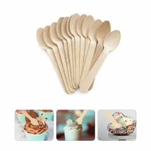 قاشق چوبی دسری 25 عددی